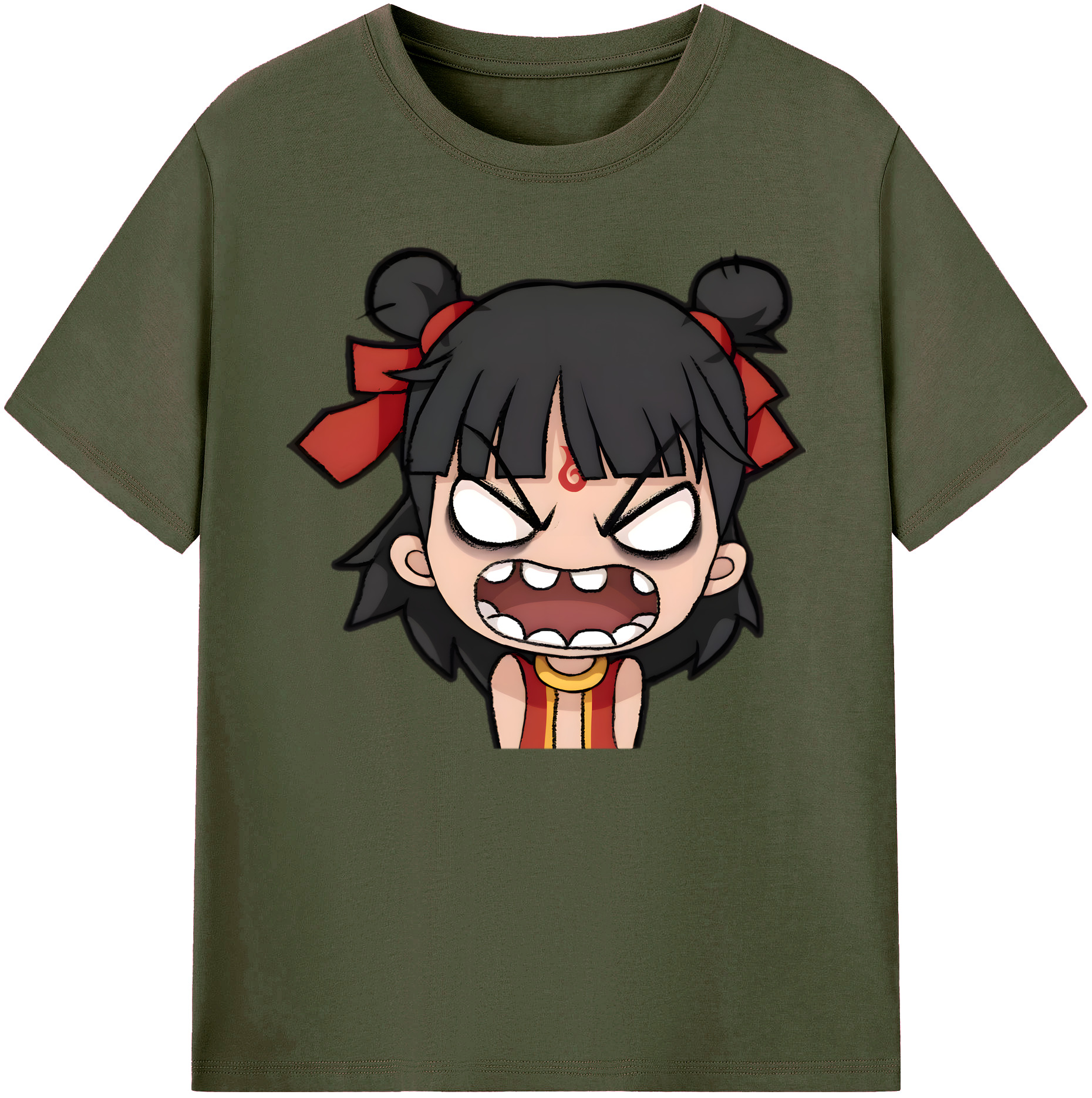 （画像用） Ne Zha 2 ナタ 魔童の大暴れ 綿100％ メンズ半袖Tシャツ｜肌触りやわらか＆通気性
